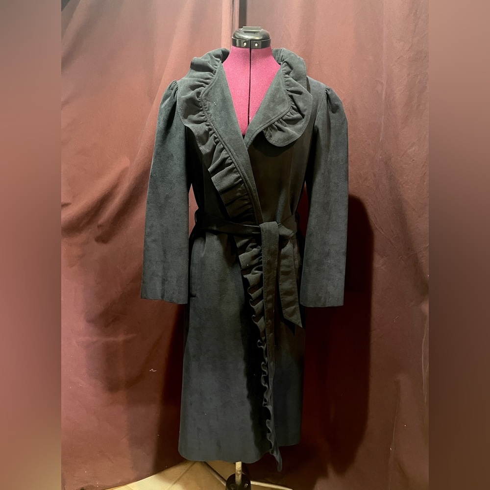 Black Ultra Suede Coat